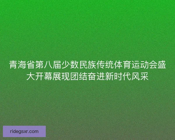 青海省第八届少数民族传统体育运动会盛大开幕展现团结奋进新时代风采 青海省第八届少数民族传统体育运动会盛大开幕展现团结奋进新时代风采